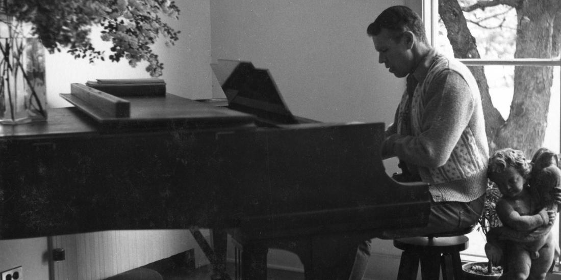 Jerome at piano